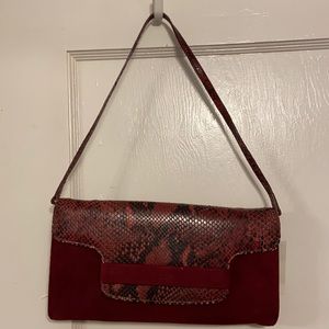 NWT LK Bennett Mulberry snake purse